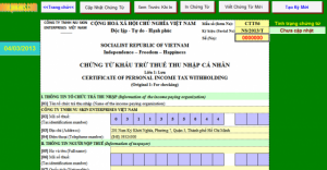 Mẫu đơn xin miễn thuế thu nhập cá nhân